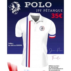 Polo - JPF Pétanque Blanc